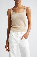 Eleventy Metallic Sweater Tank Gold at Nordstrom,