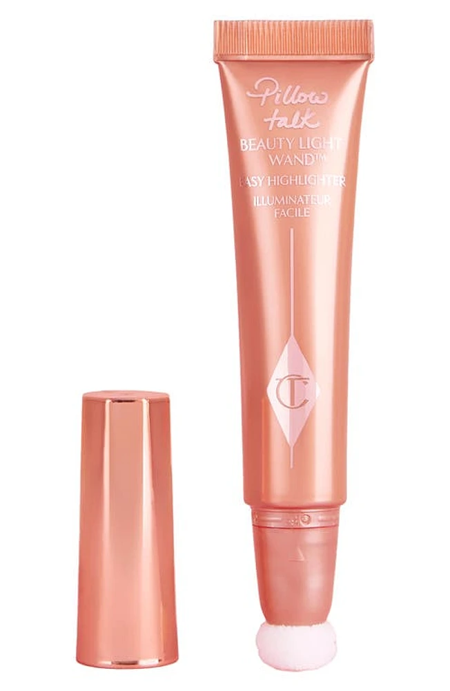 Charlotte Tilbury Pillow Talk BEAUTY LIGHT WAND Highlighter in Pillow Talk Light/Medium at Nordstrom