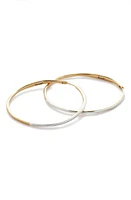 Monica Vinader Riva Cocktail Diamond Hoop Earrings in Gold at Nordstrom