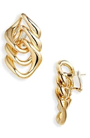 Balenciaga Linked Earrings in Shiny Gold at Nordstrom