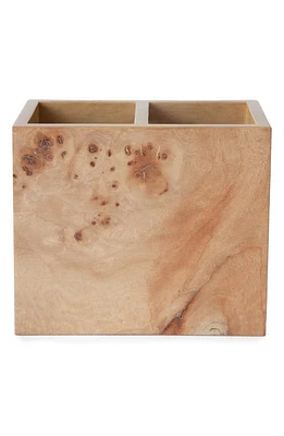 Kassatex Mesa Burl Wood Toothbrush Holder in Burled Wood at Nordstrom