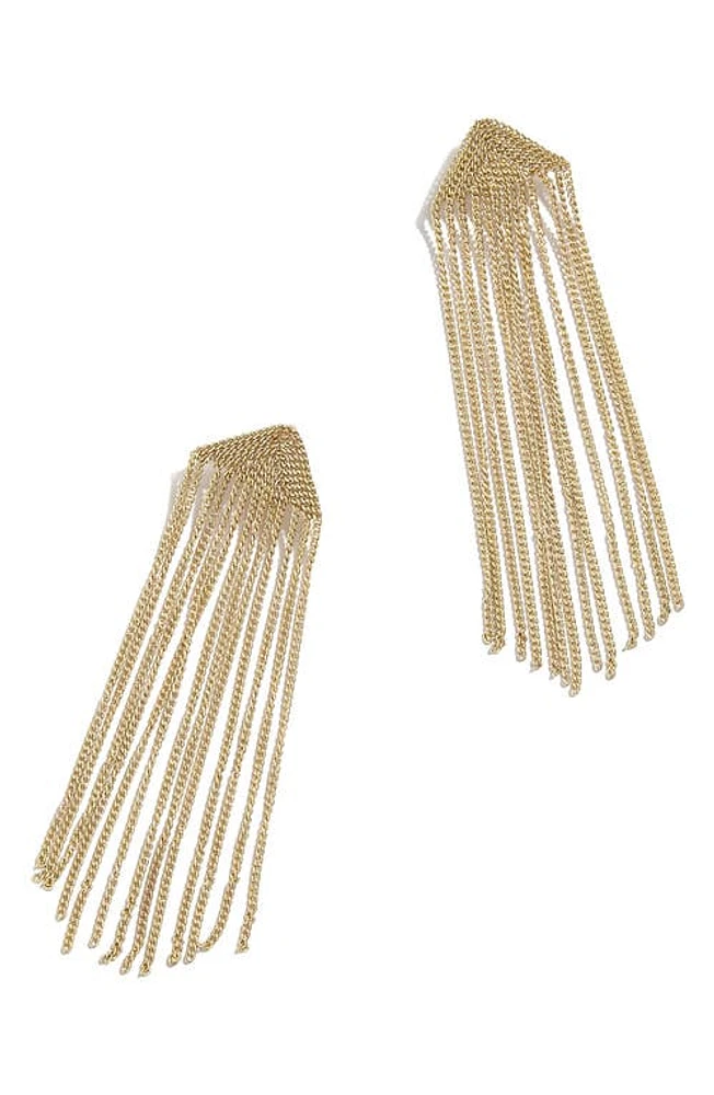 BaubleBar Fringe Drop Earrings in Gold at Nordstrom