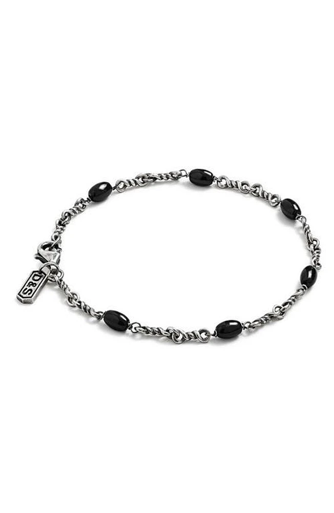 Degs & Sal Men's Twisted Cable Chain Bracelet in Black at Nordstrom