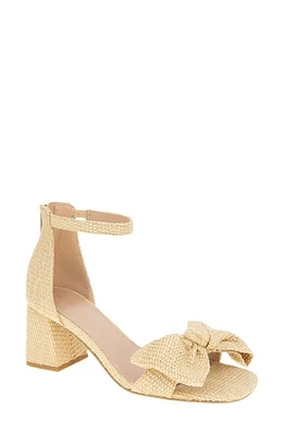 bcbg Dappel Ankle Strap Sandal Natural Raffia at Nordstrom,