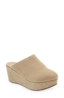 Chocolat Blu Yoselin Genuine Shearling Suede Platform Mule at Nordstrom,