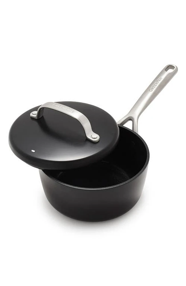 GreenPan GP5 Infinite8 Healthy Ceramic 2-Quart Saucepan with Lid in Black at Nordstrom