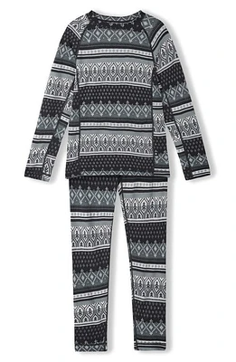 Reima Kids' Taitoa Thermal T-Shirt & Leggings Set Black at Nordstrom,