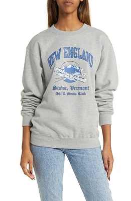 GOLDEN HOUR New England Graphic Sweatshirt Grey at Nordstrom,