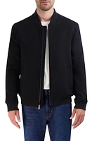 Cole Haan Wool Blend Bomber Jacket in Black at Nordstrom, Size Small