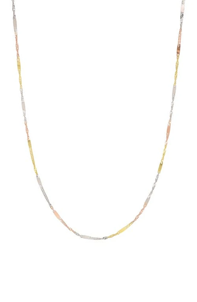 Bony Levy 14K Gold Tri-Tone Twisted Chain Necklace in 14K Yellow Gold at Nordstrom, Size 18