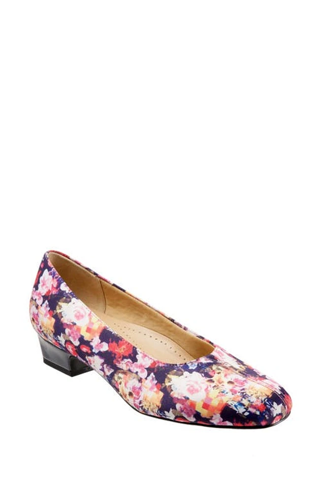 Trotters 'Doris' Pump Wash Floral Micro Suede at Nordstrom,