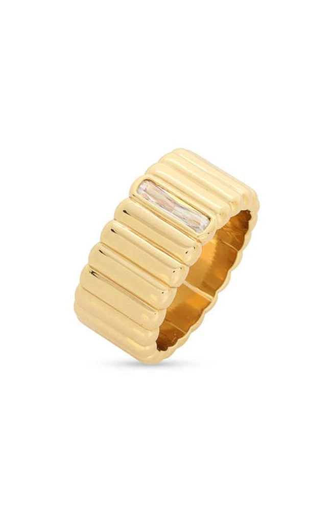 MIRANDA FRYE Lisa Cubic Zirconia Baguette Ring in Gold at Nordstrom