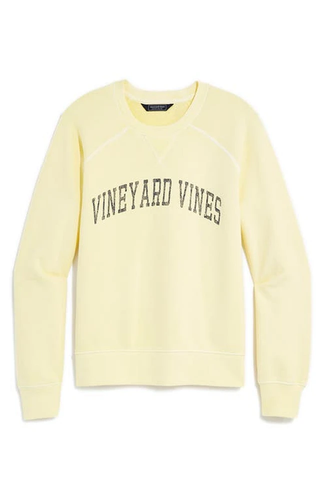 vineyard vines Cotton Logo Graphic Sweatshirt Sunshine Yellow at Nordstrom,