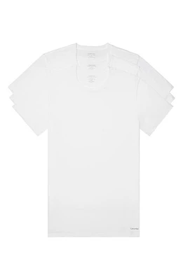 Calvin Klein 3-Pack Cotton Crewneck T-Shirt White at Nordstrom,