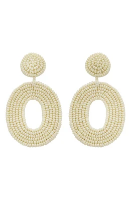 Panacea Sead Bead Drop Earrings in Ivory at Nordstrom