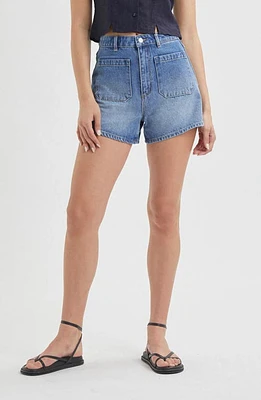 Rolla's Mirage Patch Pocket Denim Shorts Stevie Blue at Nordstrom,