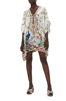 Camilla Plumes & Parterres Silk Cover-Up Caftan in Plumes And Parterres at Nordstrom