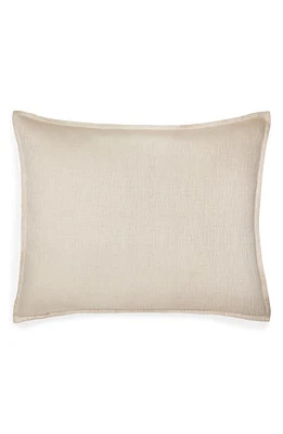 SFERRA Dresano Open Weave Cotton Sateen Sham in Oat at Nordstrom