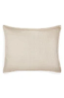 SFERRA Dresano Open Weave Cotton Sateen Sham in Oat at Nordstrom