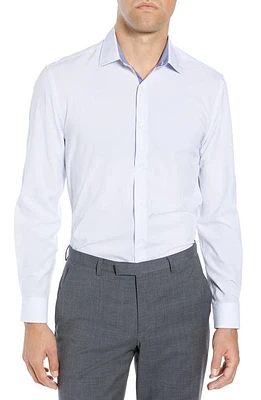 W. R.K Slim Fit Performance Stretch Dot Dress Shirt Light Blue at Nordstrom,