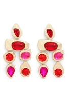 Petit Moments Resin Stone Drop Earrings in Raspberry at Nordstrom