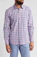 Scott Barber Bold Plaid Button-Up Shirt Rose at Nordstrom,