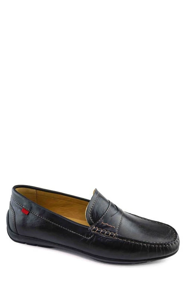 Marc Joseph New York Hamilton Penny Strap Driving Loafer Black Napa at Nordstrom,