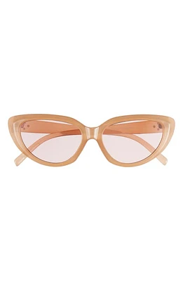 BP. 50mm Cat Eye Sunglasses in Beige- Pink at Nordstrom