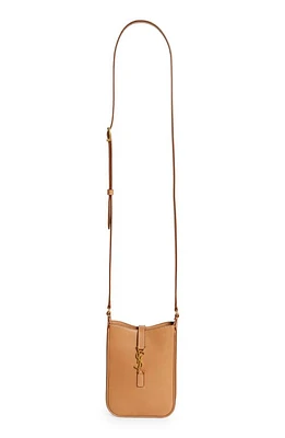 Saint Laurent Le 5 à 7 Leather Crossbody Bag in Vintage Brown Gold at Nordstrom