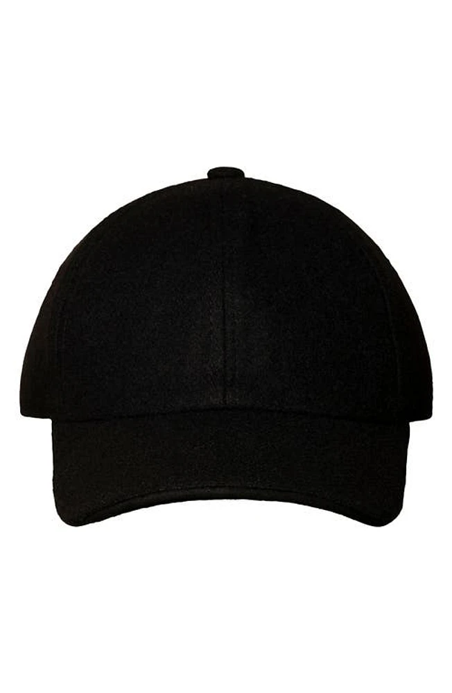 Eton Wool Blend Baseball Cap in Black at Nordstrom, Size Medium