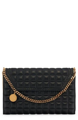 Stella McCartney Mini Falabella Quilted Faux Leather Crossbody Bag in 1000 Black at Nordstrom