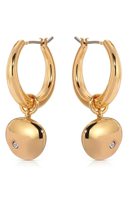 Ettika Polished Pebbles Drop Hoop Earrings in Gold at Nordstrom