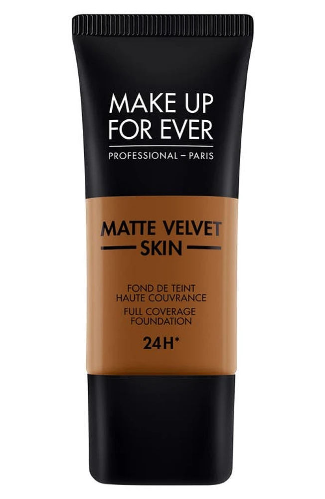 Make Up For Ever Matte Velvet Skin Full Coverage Foundation in R530-Brown at Nordstrom