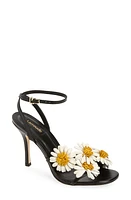 Larroudé Fiore Ankle Strap Sandal Black/Ivory at Nordstrom,