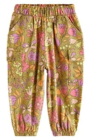 NEXT Kids' Cotton Blend Cargo Pants Green Abstract at Nordstrom,