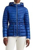 Lauren Ralph Logo Tape Detail Hooded Down Puffer Jacket at Nordstrom,