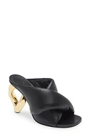 JW Anderson Chain Heel Open Toe Mule in Black at Nordstrom, Size 6Us