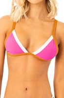 Maaji Rewind Radiant Pink Reversible Triangle Bikini Top at Nordstrom,