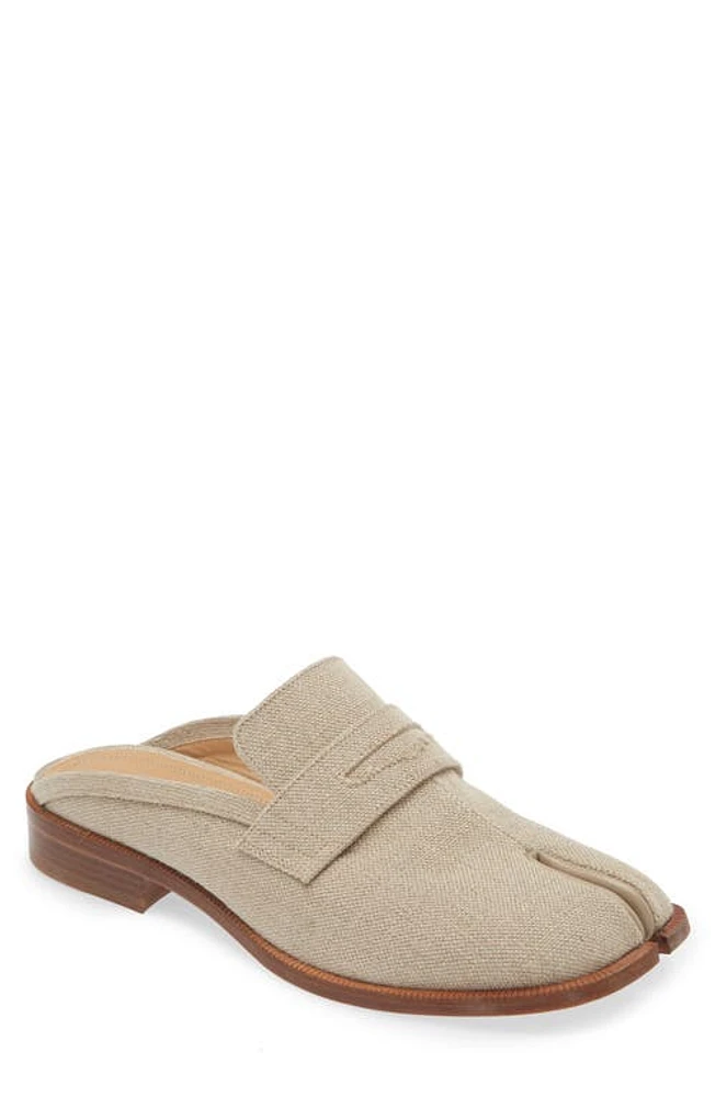 Maison Margiela Tabi Penny Loafer Mule Natural at Nordstrom,