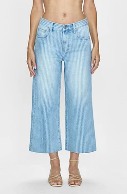 Pistola Jadyn Stripe Crop Jeans Canopy at Nordstrom,