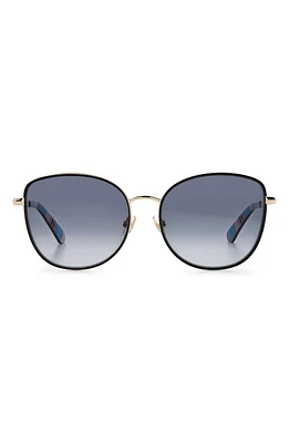 Kate Spade New York maryam 56mm gradient polarized cat eye sunglasses in Gold/Grey Shaded at Nordstrom