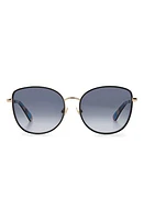 Kate Spade New York maryam 56mm gradient polarized cat eye sunglasses in Gold/Grey Shaded at Nordstrom