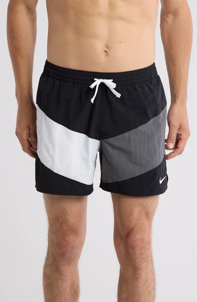 Nike Logo Vortex Volley 5-Inch Nylon Swim Trunks at Nordstrom,