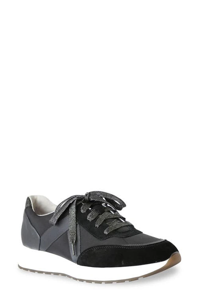 Munro Piper Sneaker Black Suede at Nordstrom,