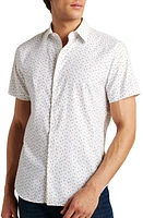 Bonobos Flamingo Print Short Sleeve Performance Button-Up Shirt Phil C33 at Nordstrom,