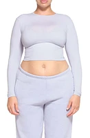 SKIMS New Vintage Cropped Long Sleeve T-Shirt at Nordstrom,