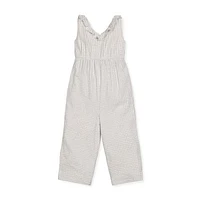 Hope & Henry Girls' Sleeveless Ruffle Neck Jumpsuit, Infant at Nordstrom,