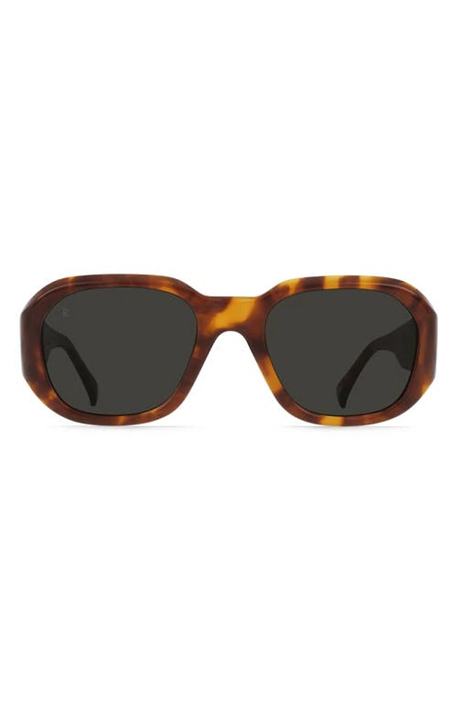 RAEN Zouk Gradient Polarized Square Sunglasses in Oso Tortoise/Monsoon at Nordstrom