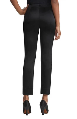 Lafayette 148 New York Stanton Clean Waist Ankle Pants Black at