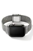 John Hardy Smart Watch Strap Diamond Pavé, 18mm in Silver at Nordstrom, Size Medium